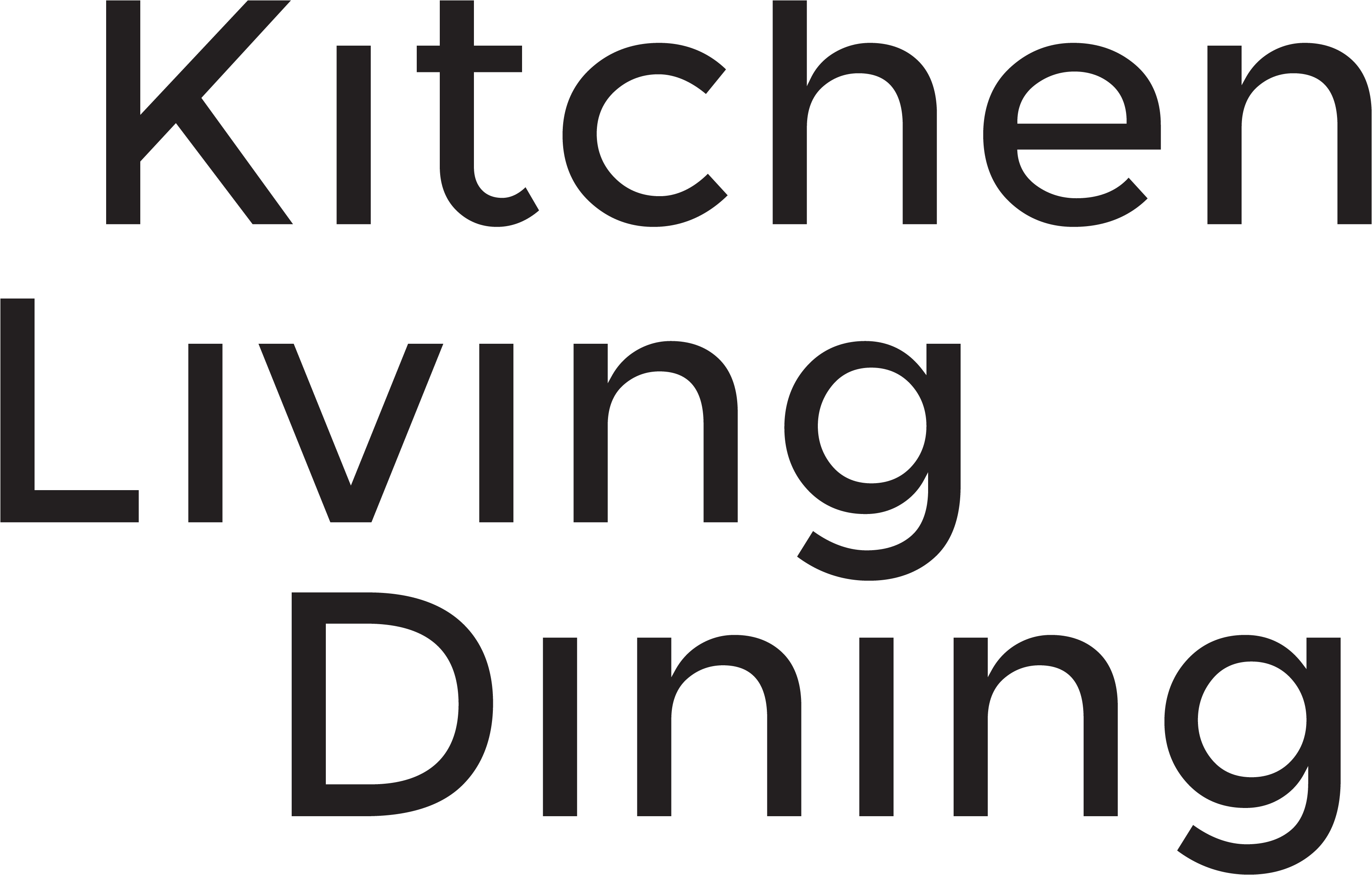 Kitchen Living Dining